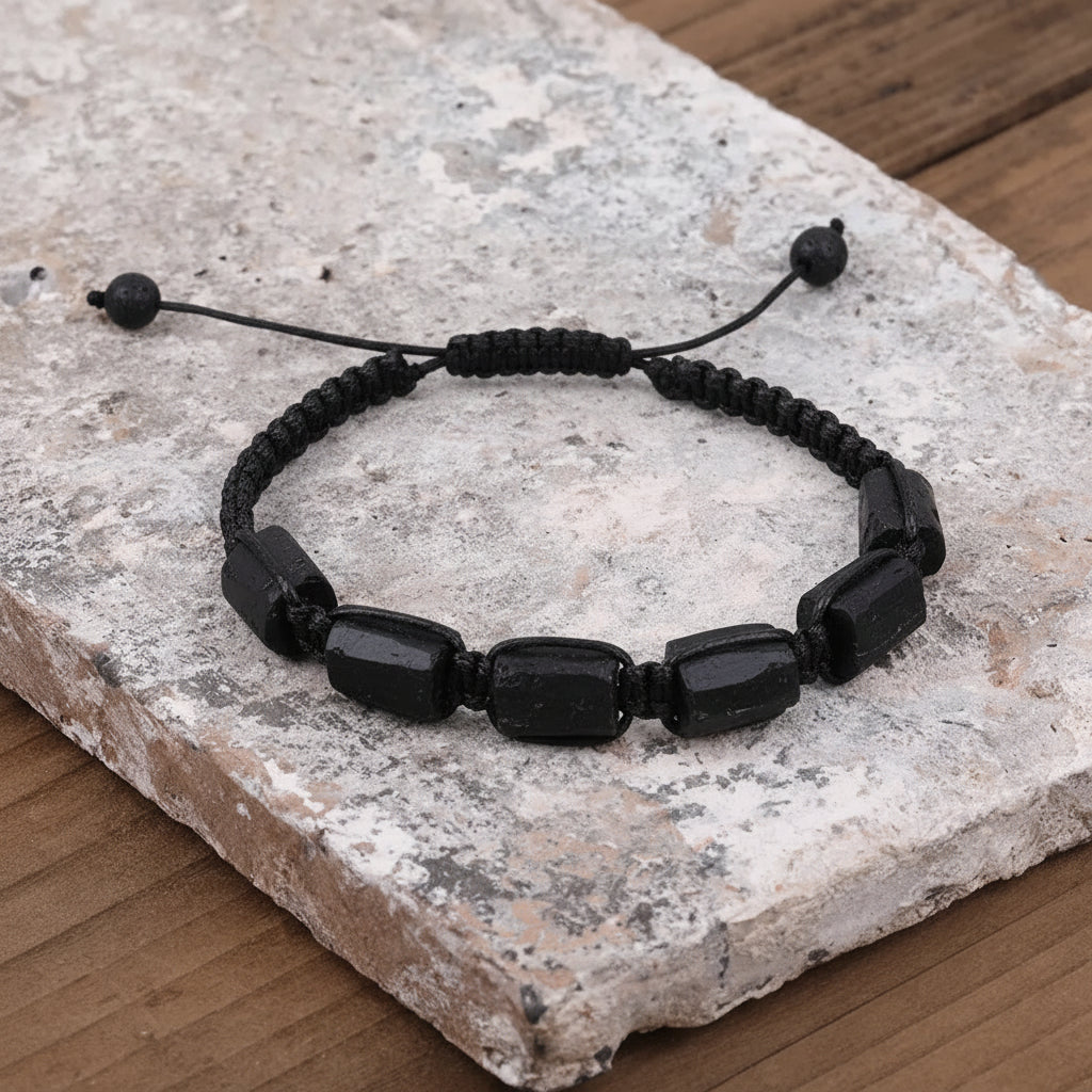 Natural Gemstone Knotted Woven Bracelet – Handmade Healing Crystal Jewelry