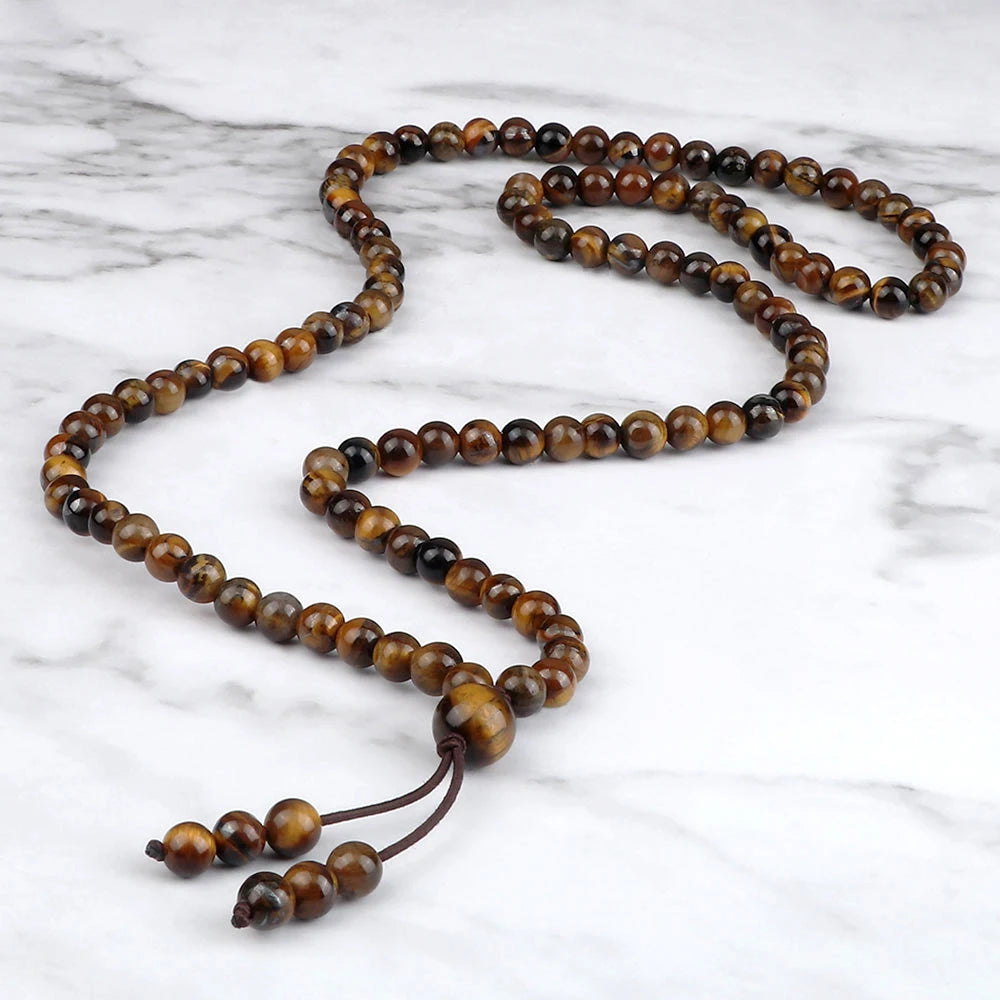 108 Bead Wrap Bracelet & Necklace | Natural Stone Meditation Mala