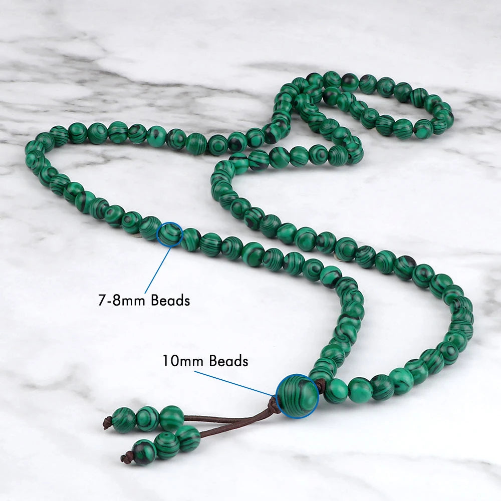 108 Bead Wrap Bracelet & Necklace | Natural Stone Meditation Mala