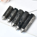 Natural Hematite Crystal Point Tower | Grounding & Protection Wand