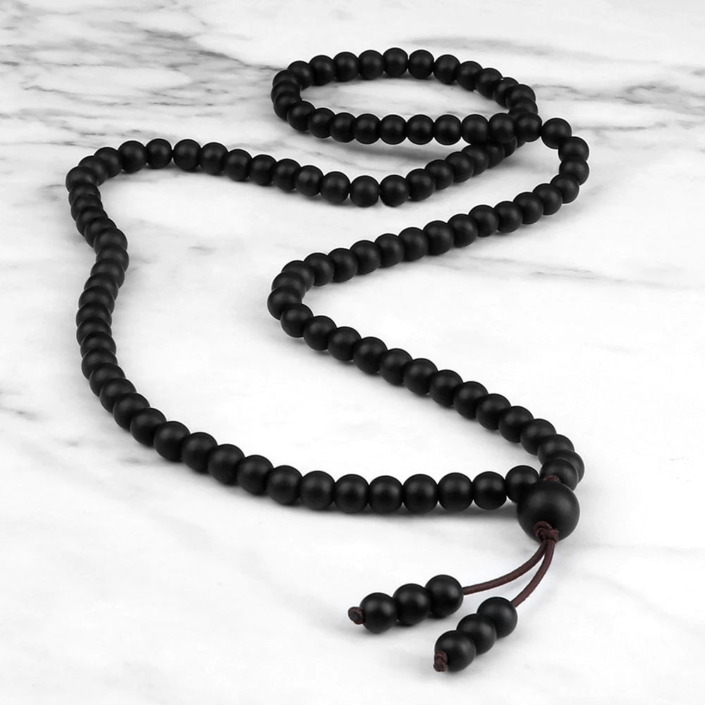 108 Bead Wrap Bracelet & Necklace | Natural Stone Meditation Mala