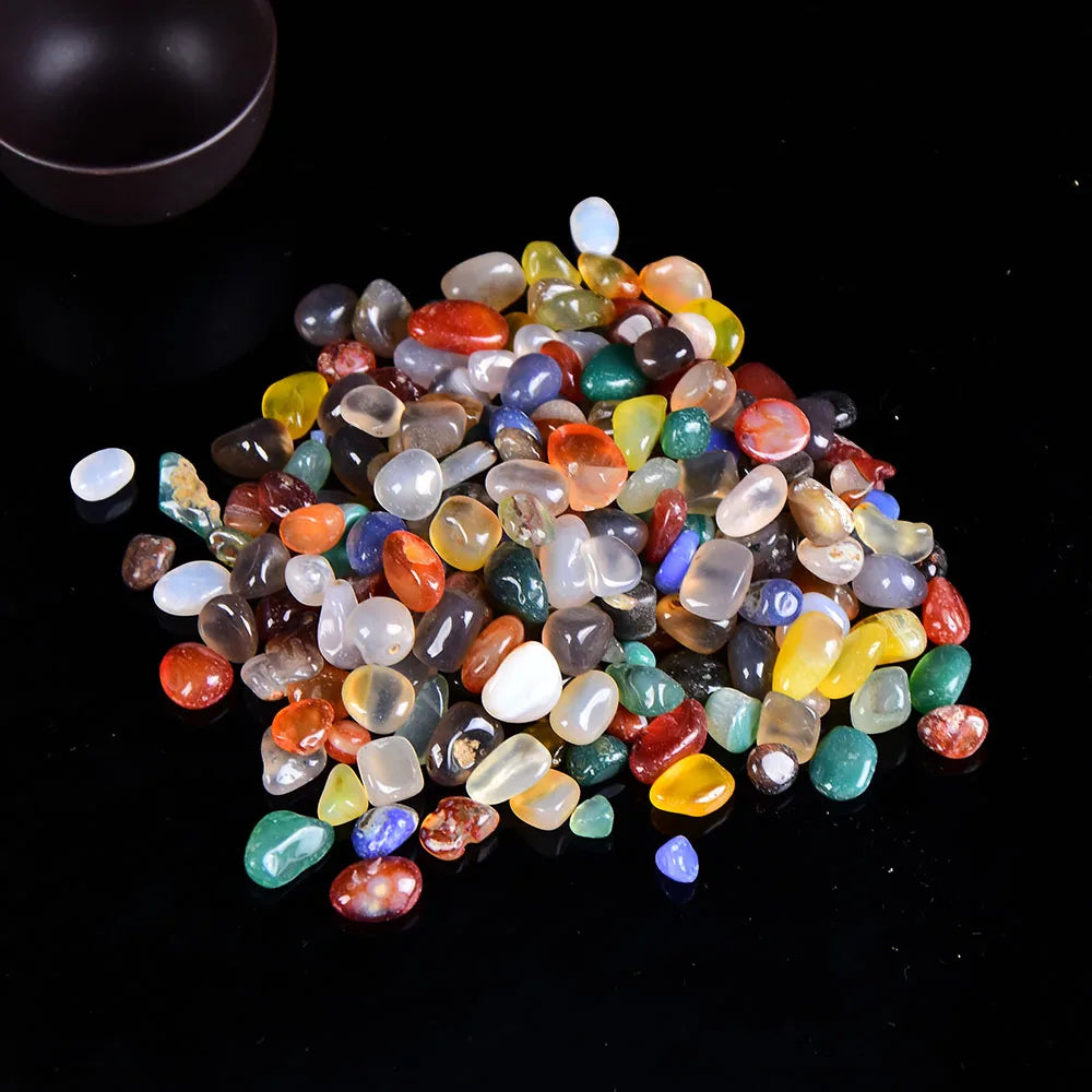 Natural Crystal Chip Gravel | 100g Healing Gemstone Chips for Decor, Grids & Aquariums
