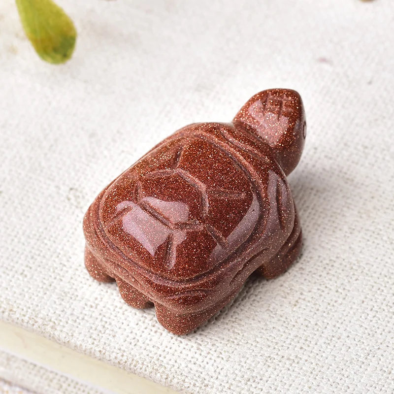 Natural Crystal Tortoise Carving | Choose Your Stone | Altar & Home Decor