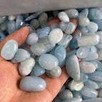 Aquamarine Tumbled Stones | Natural Polished Crystal