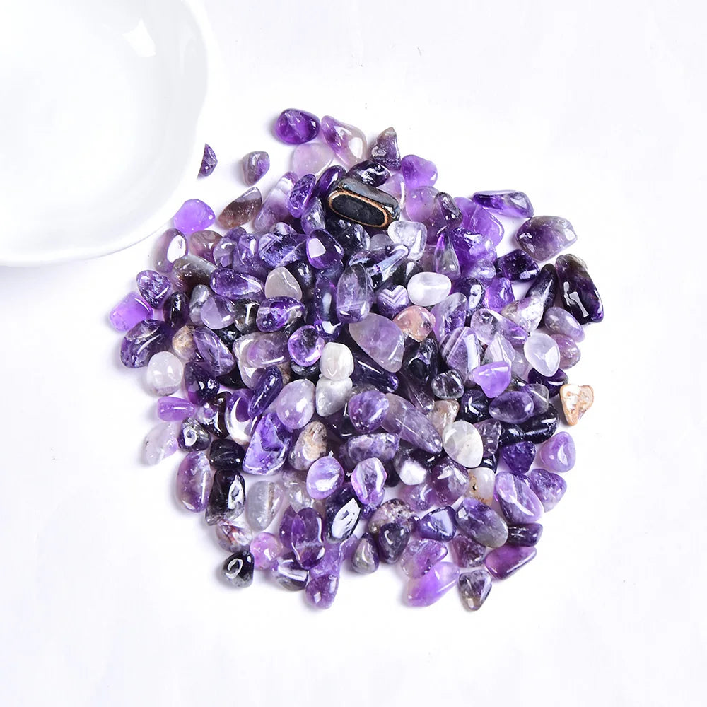 Natural Crystal Chip Gravel | 100g Healing Gemstone Chips for Decor, Grids & Aquariums