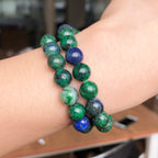 Azurite Malachite & Lapis Lazuli Stone Beads — DIY Jewelry Strand