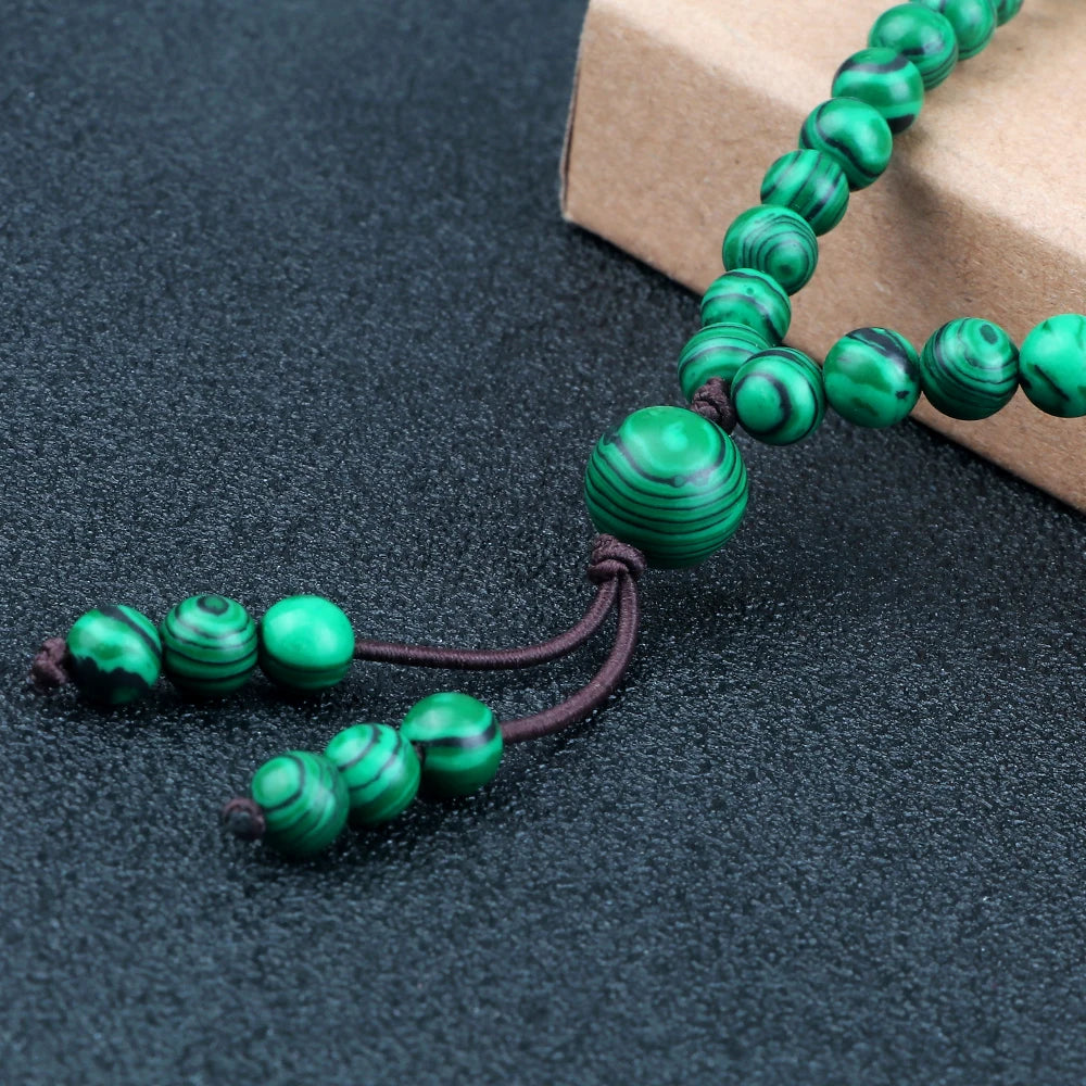 108 Bead Wrap Bracelet & Necklace | Natural Stone Meditation Mala