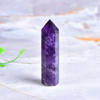 Natural Amethyst Crystal Point Tower | Calm, Clarity & Spiritual Protection