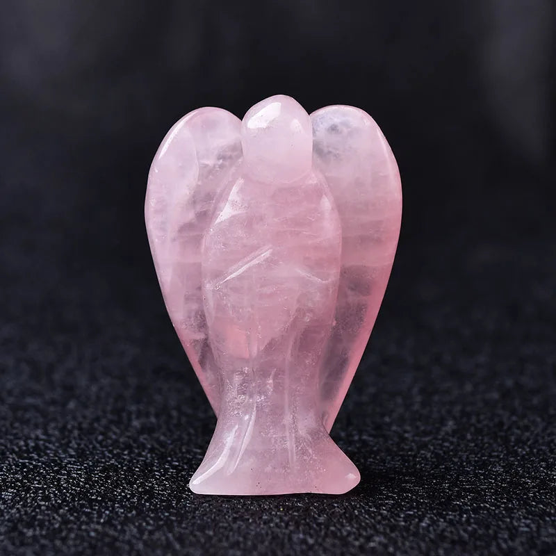 Crystal Guardian Angel Figurine | Choose Your Stone | Altar & Home Decor