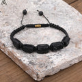 Natural Gemstone Knotted Woven Bracelet – Handmade Healing Crystal Jewelry