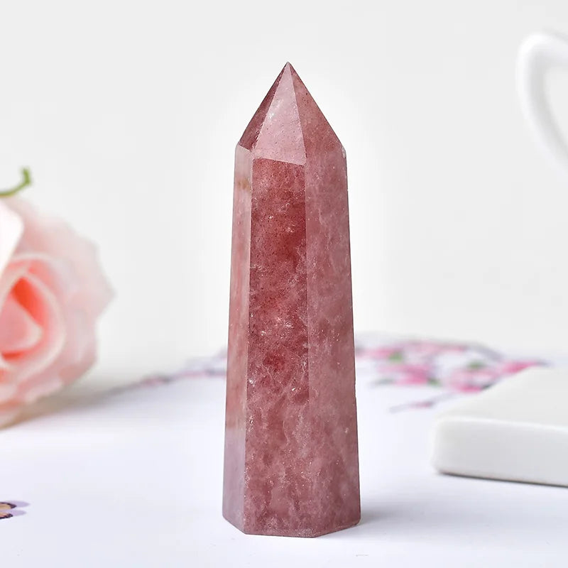 Natural Crystal Point Tower | Choose Your Stone