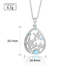 Larimar Starfish Pendant Necklace