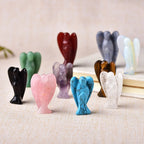 Crystal Guardian Angel Figurine | Choose Your Stone | Altar & Home Decor