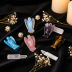 Crystal Guardian Angel Figurine | Choose Your Stone | Altar & Home Decor