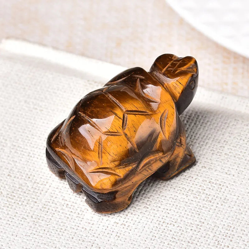 Natural Crystal Tortoise Carving | Choose Your Stone | Altar & Home Decor
