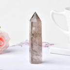 Natural Smoky Quartz Crystal Point Tower | Reiki Healing Wand