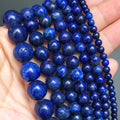 Lapis Lazuli Round Loose Stone Beads | 15" Strand | 4mm 6mm 8mm 10mm 12mm