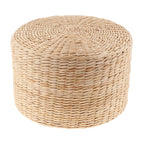 Japanese Woven Straw Round Tatami Cushion | Meditation & Floor Seating