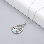 Larimar Starfish Pendant Necklace