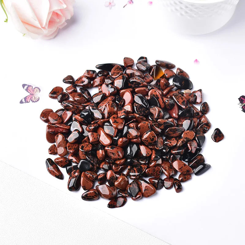 Natural Crystal Chip Gravel | 100g Healing Gemstone Chips for Decor, Grids & Aquariums