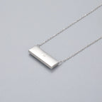 Larimar Bar Pendant Necklace, Minimalist