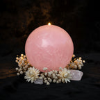 Natural Pink Rose Quartz Crystal Healing Ball Sphere + Stand
