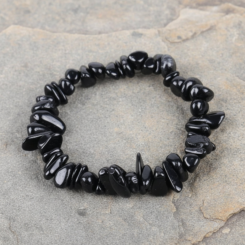 Black Tourmaline Chip Bracelet