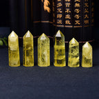 Natural Citrine Crystal Point Tower | Abundance & Solar Energy Wand