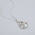 Larimar Starfish Pendant Necklace