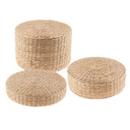 Japanese Woven Straw Round Tatami Cushion | Meditation & Floor Seating