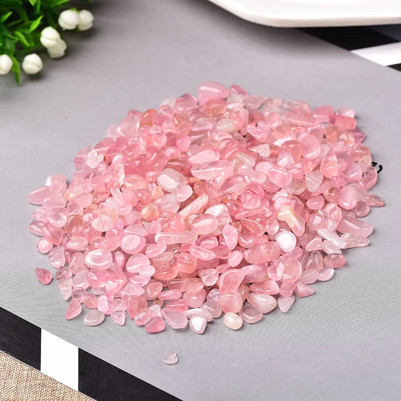 Natural Crystal Chip Gravel | 100g Healing Gemstone Chips for Decor, Grids & Aquariums