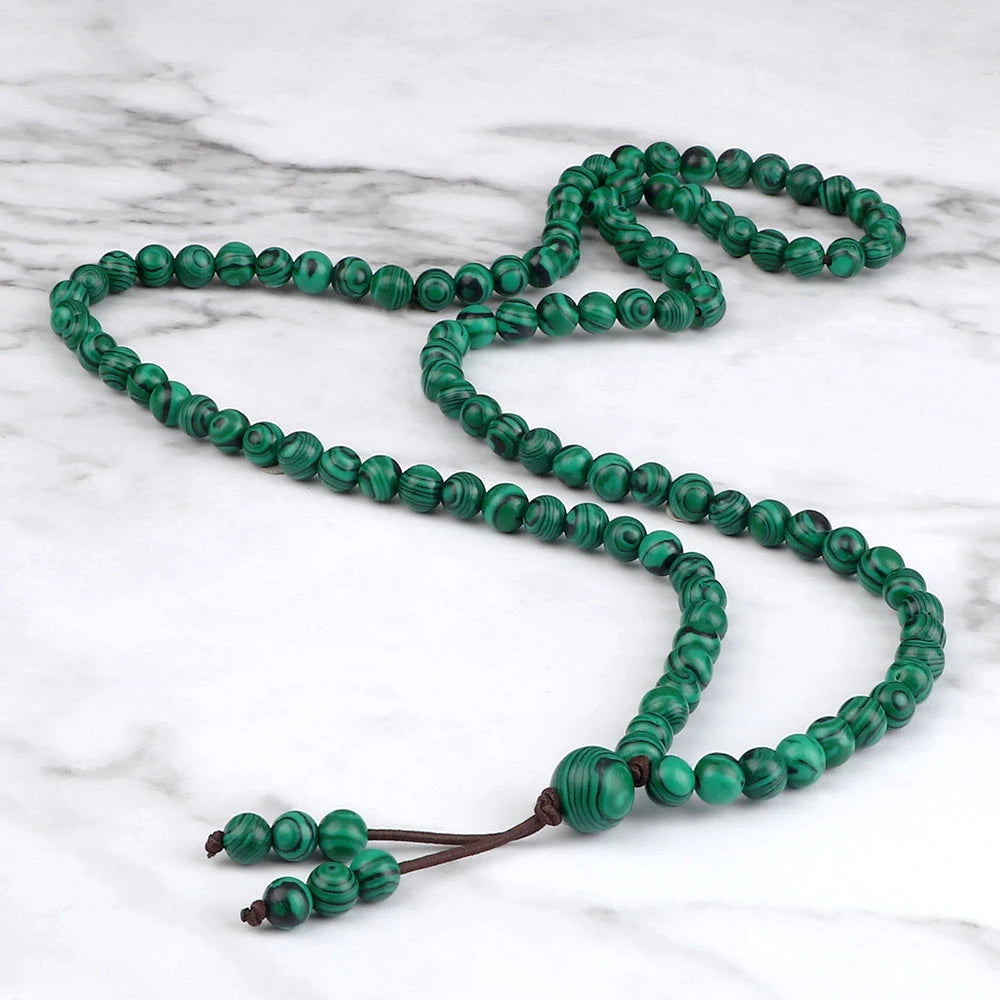 108 Bead Wrap Bracelet & Necklace | Natural Stone Meditation Mala