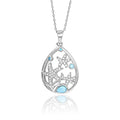 Larimar Starfish Pendant Necklace