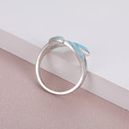 Larimar 925 Sterling Silver Cocktail Ring