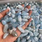 Aquamarine Tumbled Stones | Natural Polished Crystal
