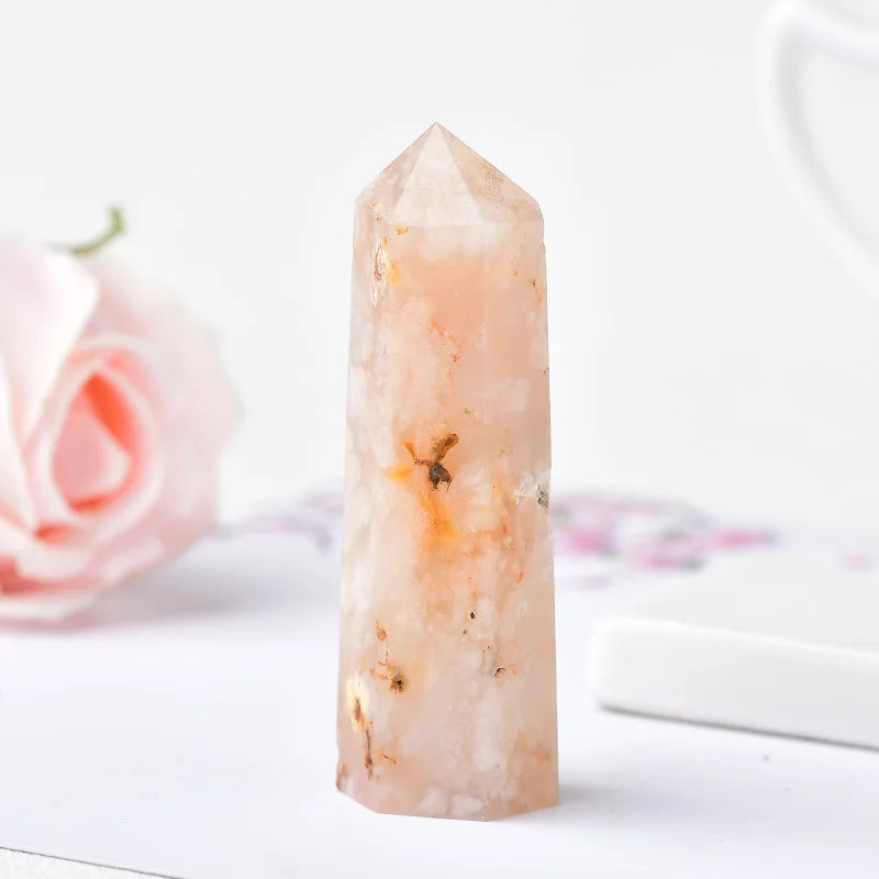 Natural Crystal Point Tower | Choose Your Stone