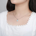 Larimar Teardrop Pendant Necklace