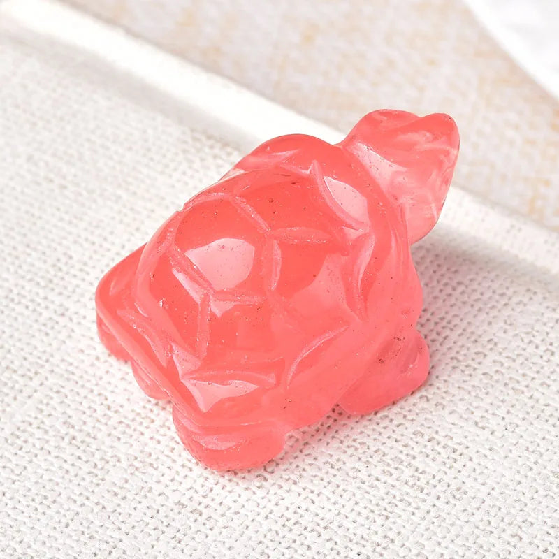 Natural Crystal Tortoise Carving | Choose Your Stone | Altar & Home Decor