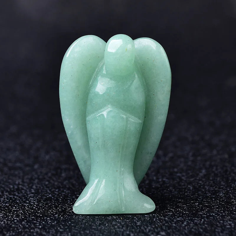 Crystal Guardian Angel Figurine | Choose Your Stone | Altar & Home Decor