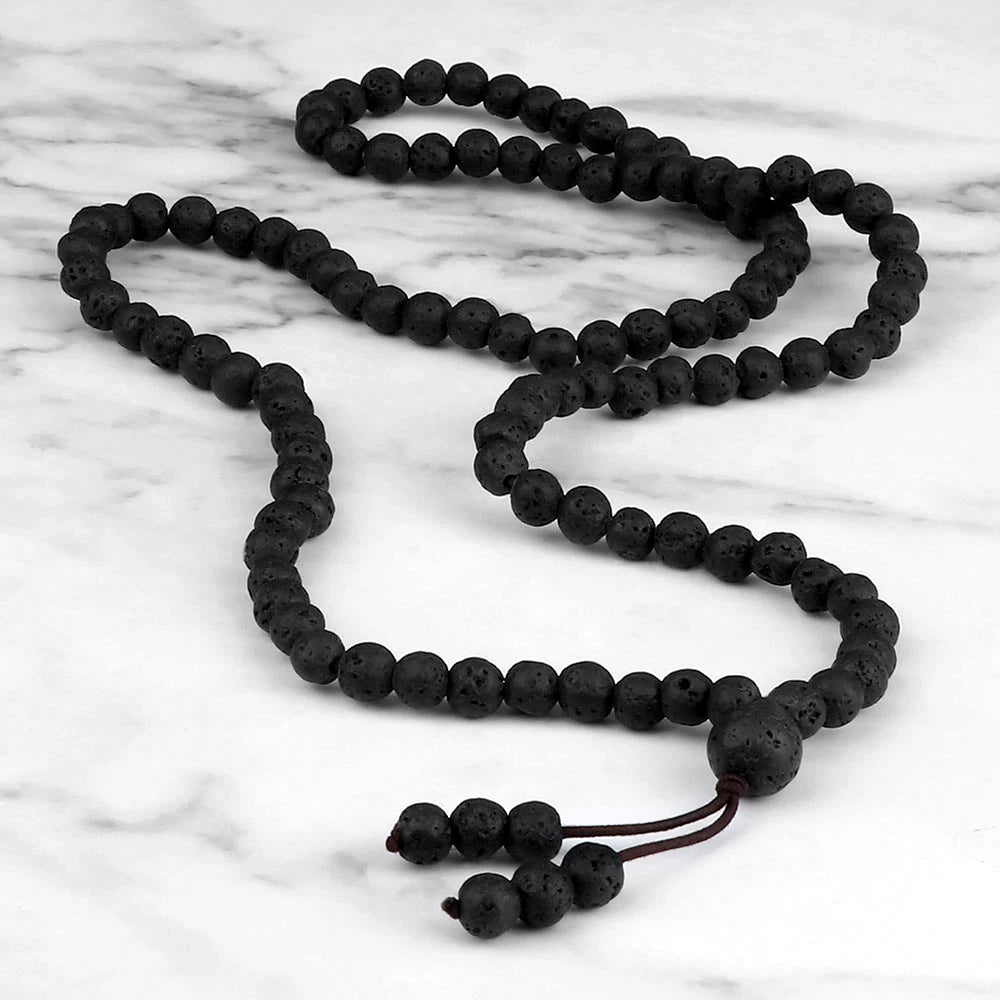 108 Bead Wrap Bracelet & Necklace | Natural Stone Meditation Mala