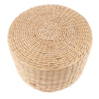 Japanese Woven Straw Round Tatami Cushion | Meditation & Floor Seating