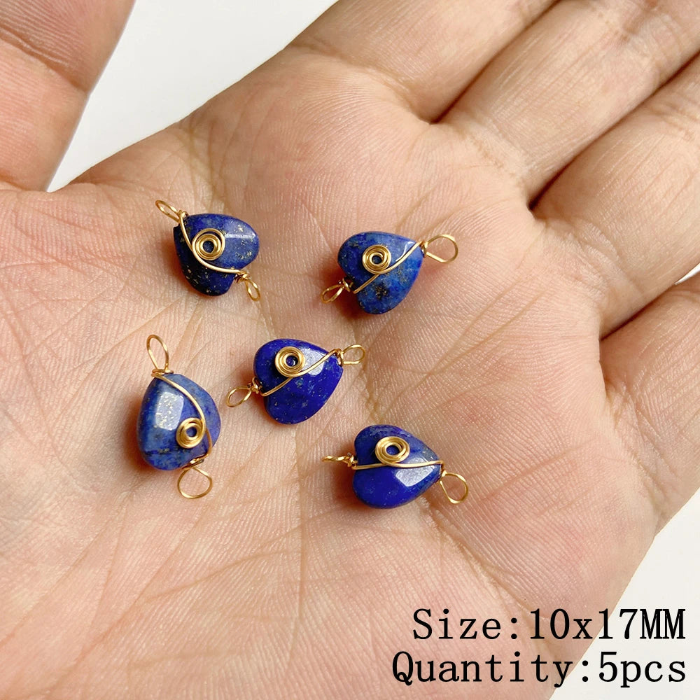 Lapis Lazuli Natural Gemstone Pendants & Charms | Jewelry Making Supplies