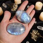 Moonstone Palm Stone | Natural Crystal for Healing & Meditation
