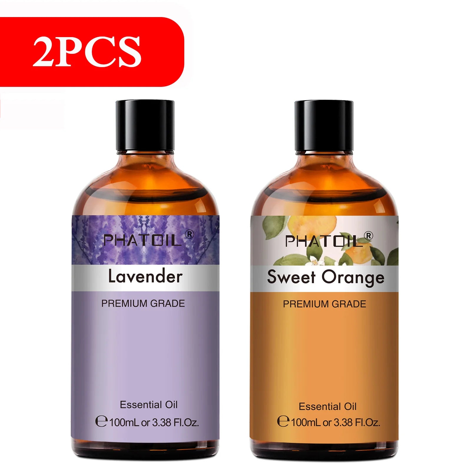 Pure Plant Essential Oil 100ml | Singles & 2-Packs for Diffusers, Aromatherapy & DIY