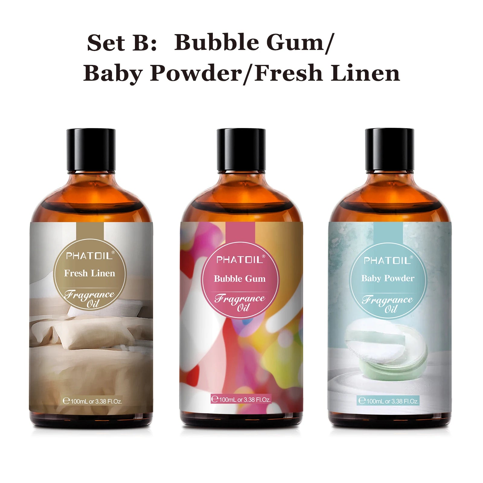 Fruit & Coconut Fragrance Oils – 100ml 2-Pack & 3-Pack Sets