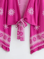 Wild Floral Kimono Cover-Up