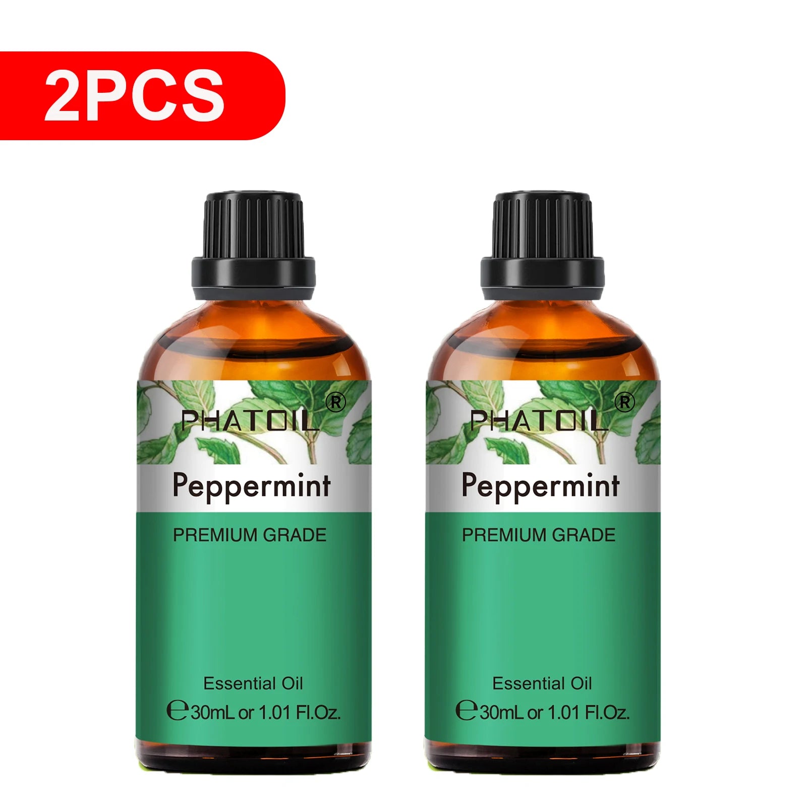 Pure Essential Oils – 2-Pack 30ml Aromatherapy Singles