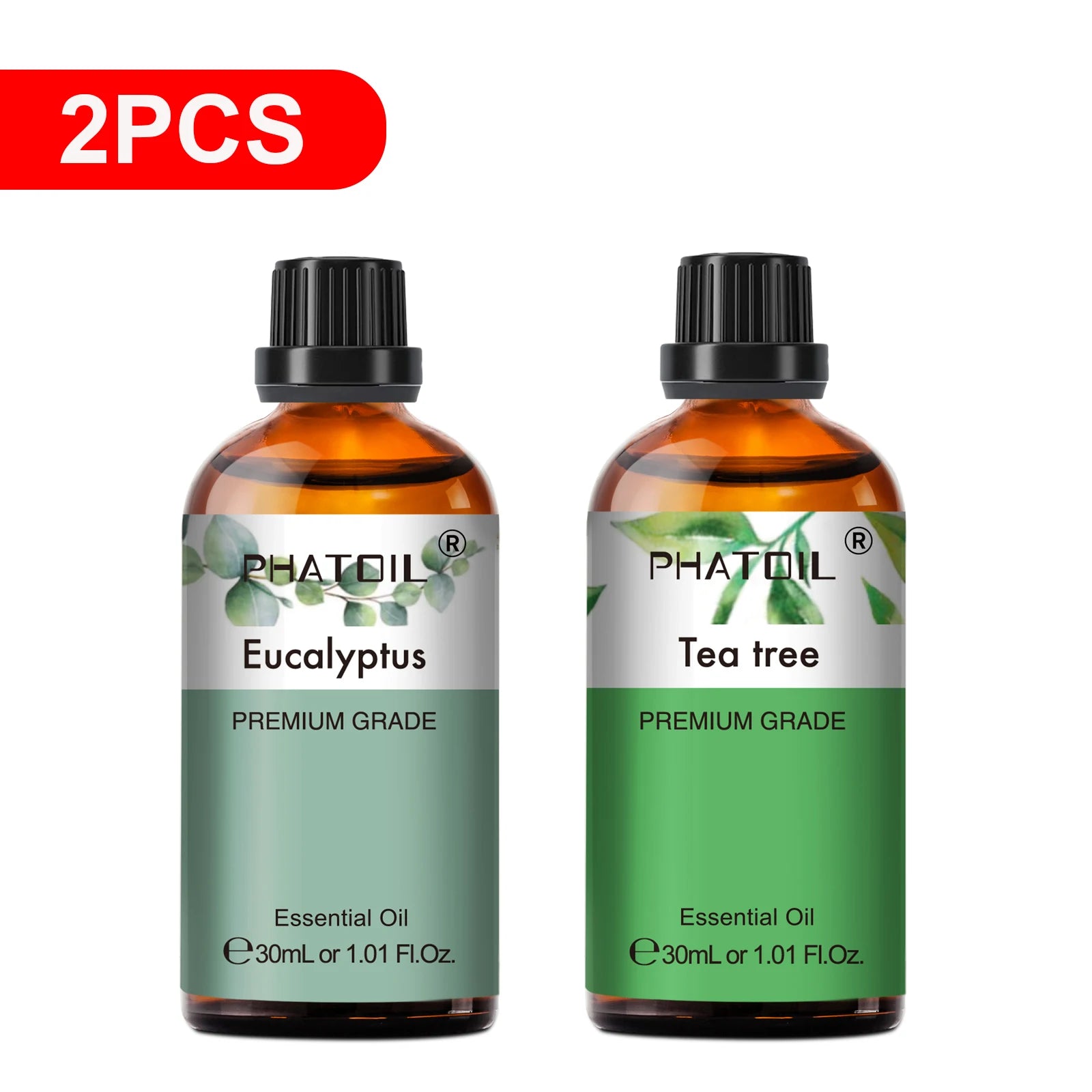 Pure Essential Oils – 2 x 30ml Bottles