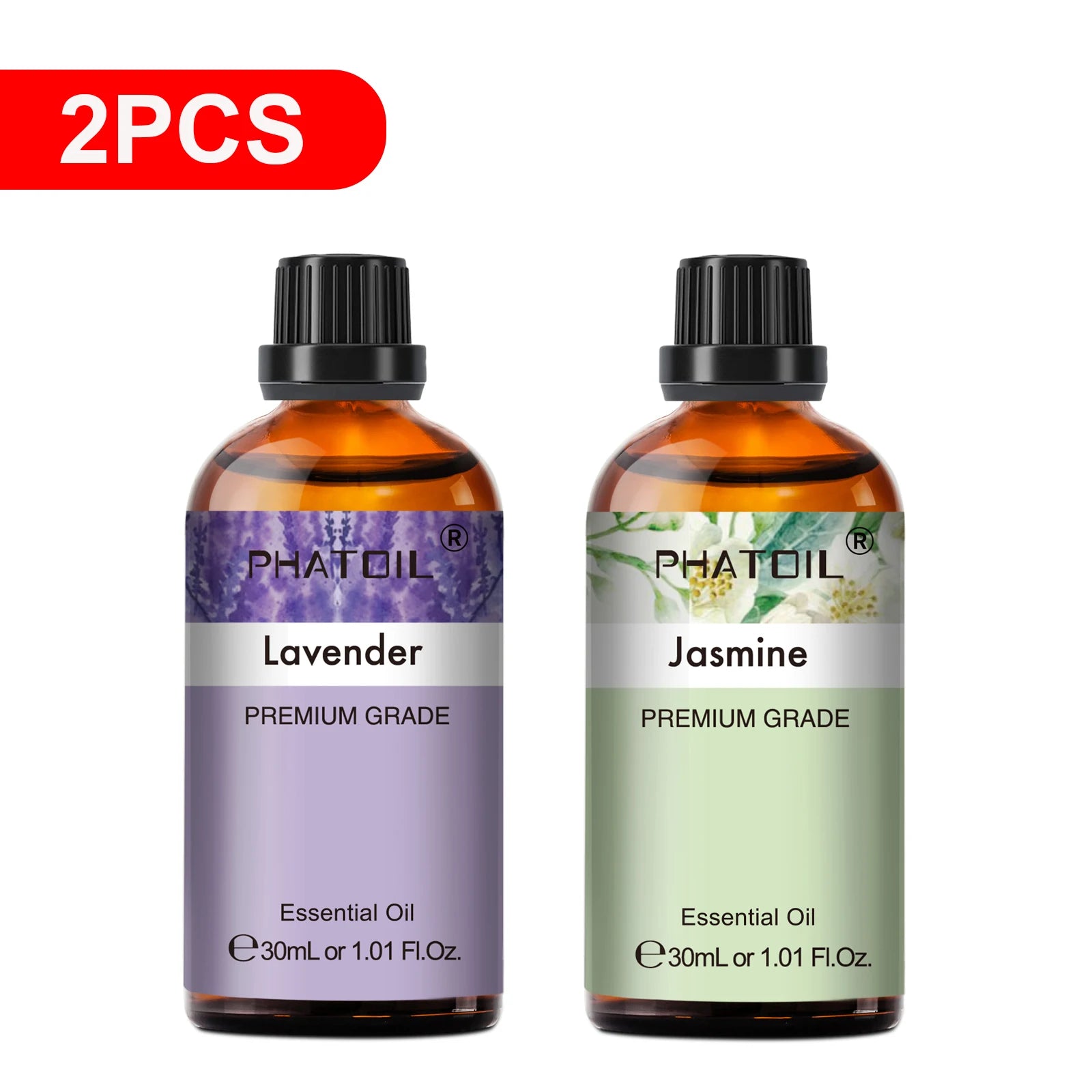 Pure Essential Oils – 2 x 30ml Bottles