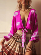 Wild Floral Kimono Cover-Up